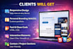 design a modern responsive portfolio website
