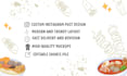 design stunning restaurant instagram posts and menus