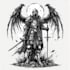 do dark medieval art illustration for you