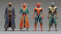 create scifi, fantasy, superhero character design
