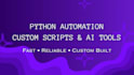 build python automation scripts and ai automation