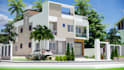 design modern 3d house exterior and interior rendering