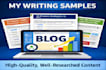 write SEO blog posts and articles