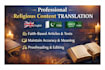 translate religious content professionally