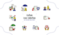 create saas startup, tech business, app icon and logo