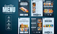 design a premium multi page restaurant menu