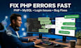 fix PHP errors, bugs, mysql issues  and website problem