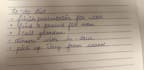 handwrite notes and letters