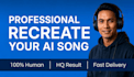 recreate your ai song into professional studio quality track