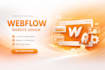 create a professional webflow website with cms and animations