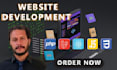 build custom website as full stack web developer using react laravel PHP