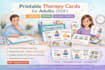 create printable speech therapy resources and flashcards