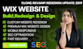 wix website redesign wix website design fix, update wix website edit wix website