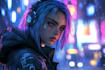 drawing superhero cyberpunk character