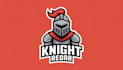 design unique knight redar logo with express delivery