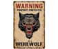 create unique t shirt werewolf horror logo