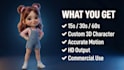 create 3d character motion control animation from your video