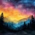 hand drawn artistic watercolor art