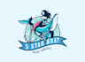 do amazing wonderful dolphin logo with express delivery
