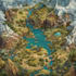 design a fantasy map illustration