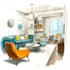 do watercolor style architectural or interior illustration
