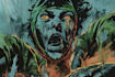 create high detailed illustration in distressed comic style