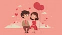 draw cartoon vector illustration for valentine