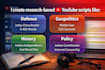 research based youtube script writer hindi and english