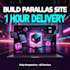 build image to responsive parallax website in 1 hour