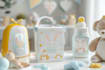 create a custom pouch label design and packaging box