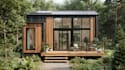 create 3d farmhouse, barndominium, tiny house, facade rendering