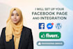 setup your facebook page and integration
