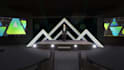 design and 3d render a professional stage for concert or event