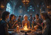 design custom dnd party with epic background
