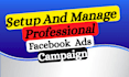 setup and manage facebook ads meta ads campaign with pixel tracking