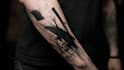 custom an abstract black tattoo design