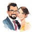 draw couple portraits in digital art