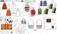 design trendy handbag, purse, tech pack, duffle bag, patternmaker backpack,