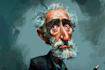 draw artistic cartoon caricatures