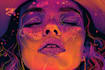 do neon colourful sketchy illustrations