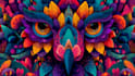 do colorful trippy psychedelic style illustration