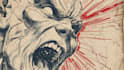 raw old retro distressed comic illustration