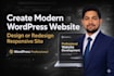 create modern wordpress website design or redesign responsive site