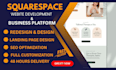 create a custom squarespace online store or business website