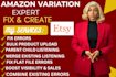 do amazon variation listing product, listing parent child listing via flat file