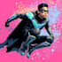 illustrate a superhero pop art portrait
