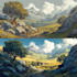 do a fantasy environment, landscape design