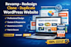 revamp wordpress, redesign wordpress or clone website