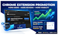 do chrome extension promotion, downloader, users, review or feedback for you