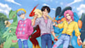 draw pokemon trainer and your team concept art
